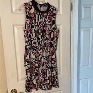 Vince Camuto Black and White Sleeveless Mini Sundress